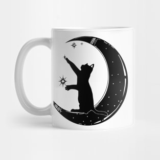 Cat and Moon Mug